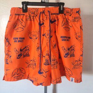 Nike Sole Food Men Shorts Sz L Orange Blue Mesh Bottoms Keeping Your Legs Spicy